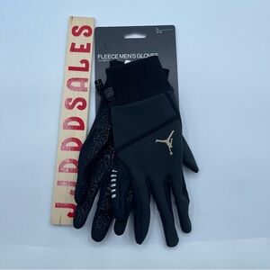 Nike Jordan Hyperstorm Fleece Gloves Dri-Fit Tech Black Men's Size Large NWT